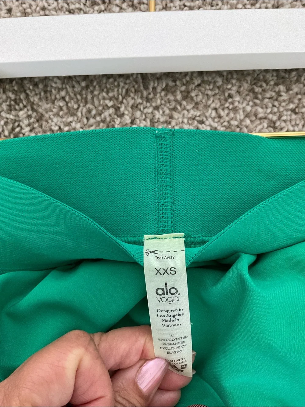 ALO Yoga Emerald Pleated Wrap Mini Skirt